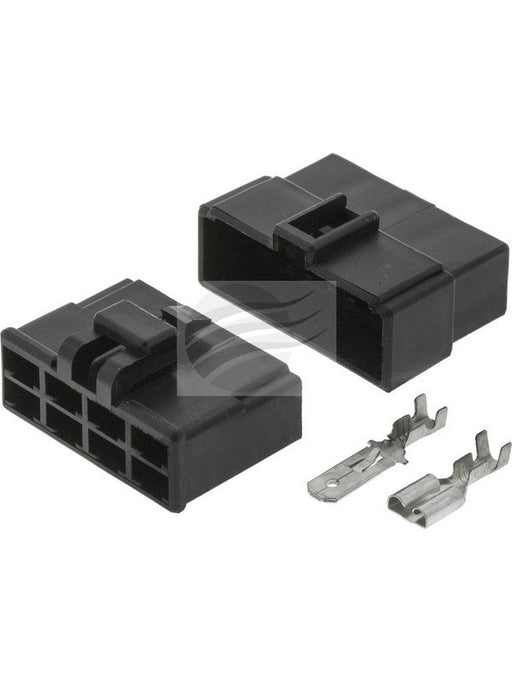 Jaylec Pack 1 Qc Connector Housing Kit 8 Pole Black Male & Female ECH8250B Wiring Connector Replacement Parts Jaylec - Micks Gone Bush