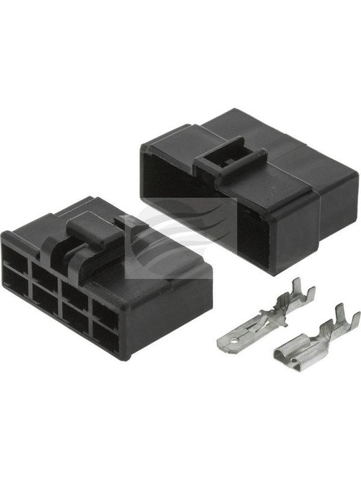 Jaylec Pack 1 Qc Connector Housing Kit 8 Pole Black Male & Female ECH8250B Wiring Connector Replacement Parts Jaylec - Micks Gone Bush