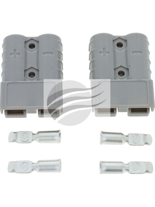 Jaylec Grey 50Amp Connectors With Terminals Pack of 2 ECH9050 Electrical Connectors Jaylec - Micks Gone Bush