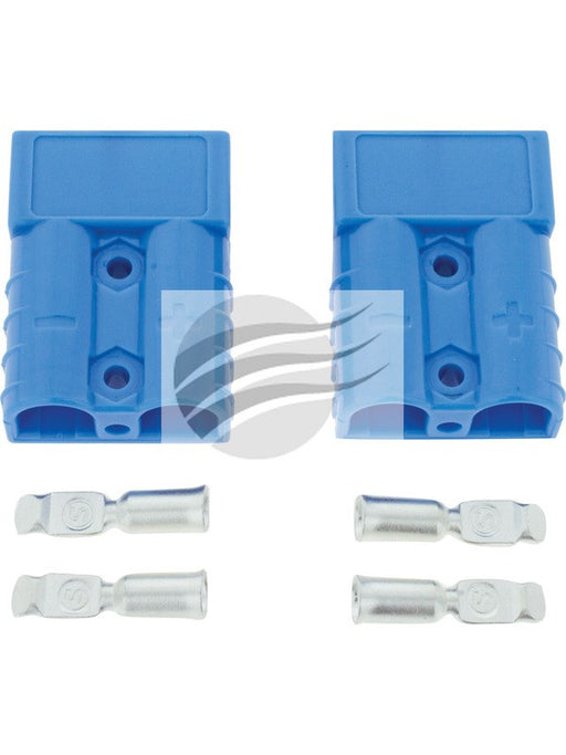 Jaylec Blue 50Amp Connectors With Terminals Pack of 2 ECH9053 Electrical Connectors Jaylec - Micks Gone Bush