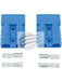 Jaylec Blue 50Amp Connectors With Terminals Pack of 2 ECH9053 Electrical Connectors Jaylec - Micks Gone Bush