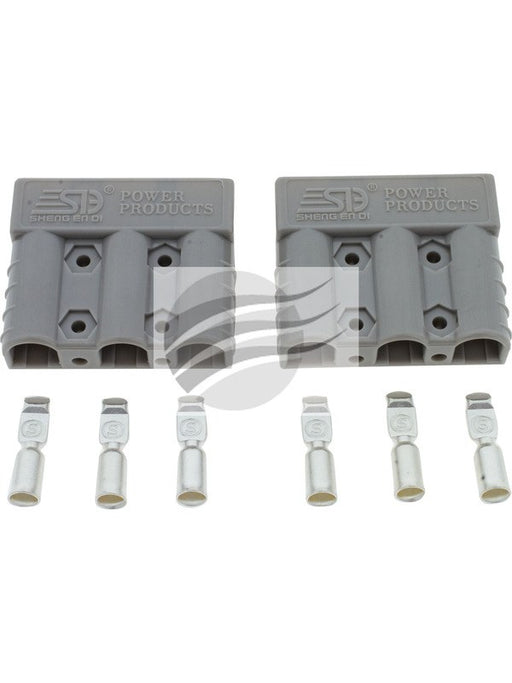 Jaylec Grey 3 Way 50A Connectrs w/ Terminals Pack of 2 ECH9060 Others Jaylec - Micks Gone Bush