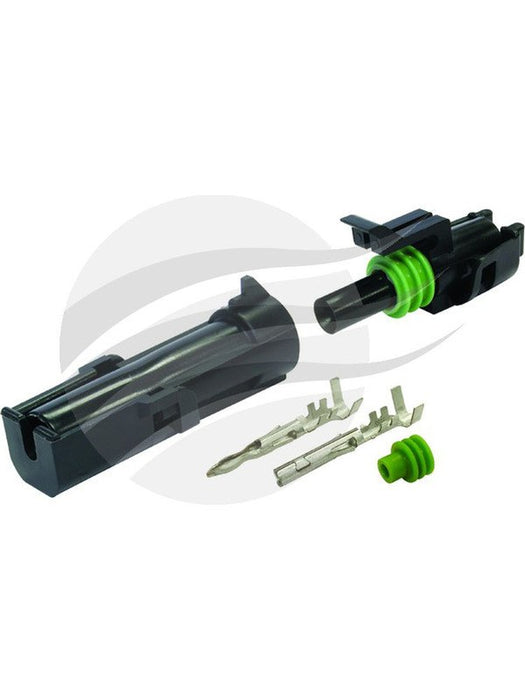 Delphi Connector Kit 1 Way W-Pack Includes Terminals And Seals Ewp-01K ECH9701 Wire Connectors Delphi - Micks Gone Bush