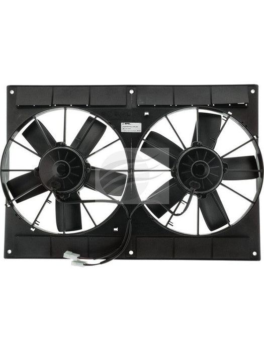 SPAL Automotive Fan Twin 11" Inc Shroud 24V Airflow 4730M3/H 15.1 Amps EF3605 Fans SPAL Automotive - Micks Gone Bush
