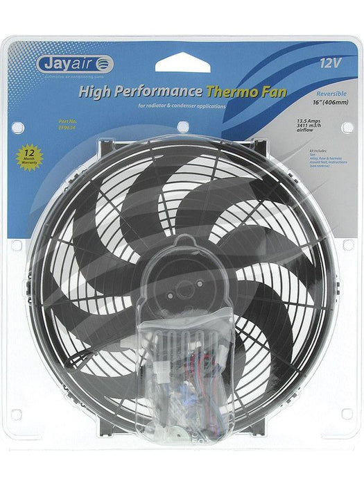 Jayair Fan 16" 12V Skew Blade Reversible 3411 M3/H EF9634 Jayair - Micks Gone Bush