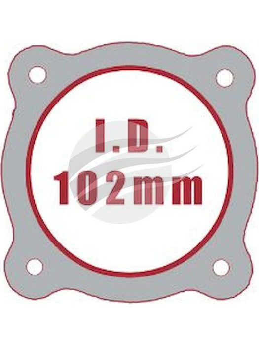 Aunger Exhaust Gasket 4" 4 Bolt Collector W/Fr EFG404RST-10 Aunger - Micks Gone Bush