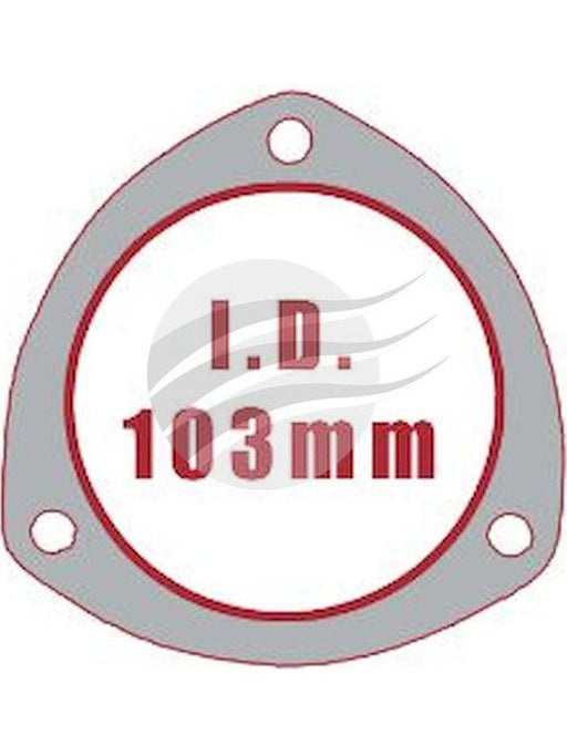 Aunger Exhaust Gasket 4" 3 Bolt Collector Gasket Dsf EFG603RST-10 Aunger - Micks Gone Bush
