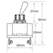 Narva Metal Toggle Switch Off/on Spst 20A 12V Part No. 60055BL SWITCH NARVA - Micks Gone Bush