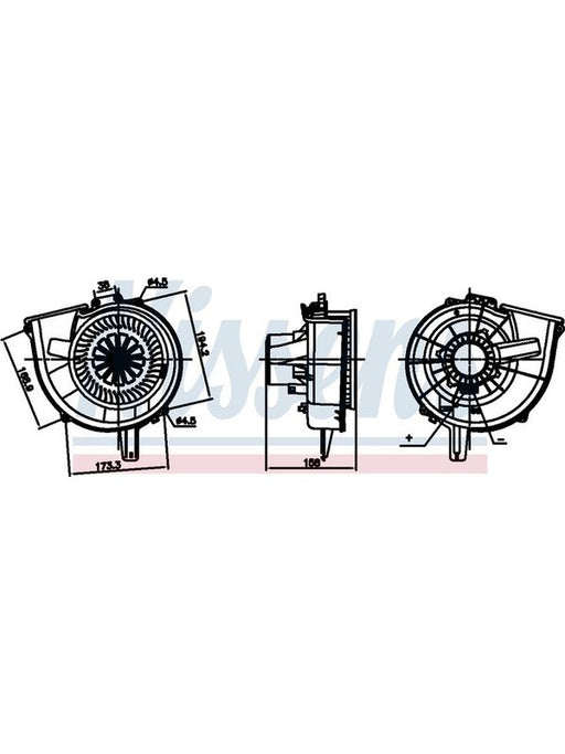 Nissens Ac Blower Motor For Volkswagen Polo 6C 14-18 EM3348N Nissens - Micks Gone Bush