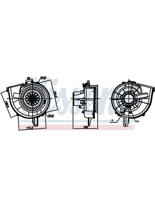Nissens Ac Blower Motor For Volkswagen Polo 6C 14-18 EM3348N Nissens - Micks Gone Bush