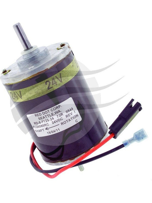 Reddot Electric Motor 24V Single Shaft Single Speed Clockwise EM7175 Reddot - Micks Gone Bush