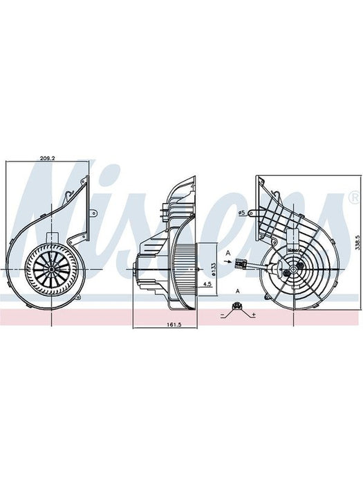 Nissens Blower Mtr Assy For Volvo Truck Fh13 Fh16 12-On Euro 6 24V EM7606 Nissens Nissens - Micks Gone Bush