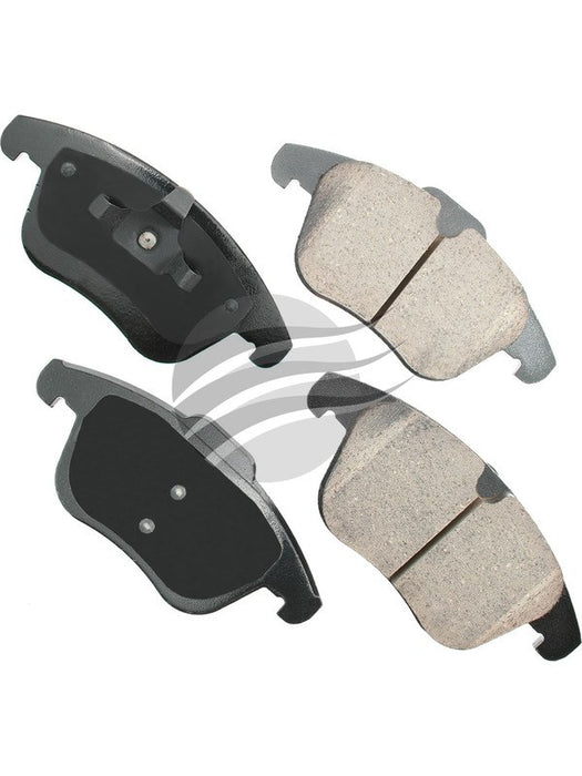 Akebono Euro Ultra-Premium Ceramic Front Disc Brake Pad Set EUR1306 Akebono Brake Corporation - Micks Gone Bush