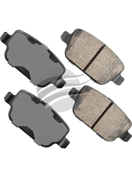 Akebono Euro Ultra-Premium Ceramic Rear Disc Brake Pad Set EUR1314 Akebono Brake Corporation - Micks Gone Bush