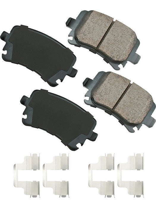 Akebono Brake Pads Euro Rear For Audi Quattro 2005-15 Set of 4 EUR1348A Akebono Brake Corporation - Micks Gone Bush