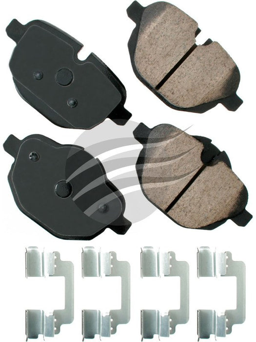 Akebono Euro Ultra-Premium Ceramic Rear Disc Brake Pad Set EUR1473 Akebono Brake Corporation - Micks Gone Bush