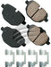 Akebono Euro Ultra-Premium Ceramic Rear Disc Brake Pad Set EUR1473 Akebono Brake Corporation - Micks Gone Bush