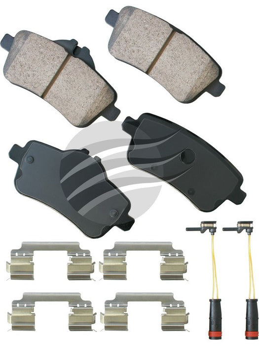 Akebono Euro Ultra-Premium Ceramic Rear Disc Brake Pad Set EUR1630 Akebono Brake Corporation - Micks Gone Bush