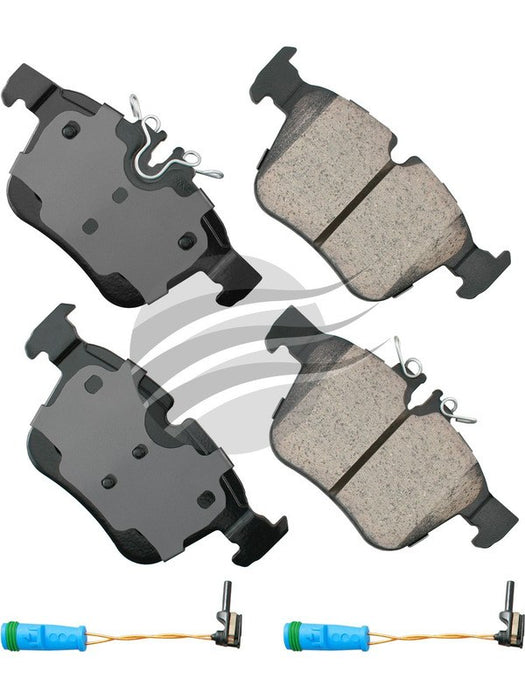 Akebono Euro Ultra-Premium Ceramic Rear Disc Brake Pad Set EUR1795 Akebono Brake Corporation - Micks Gone Bush