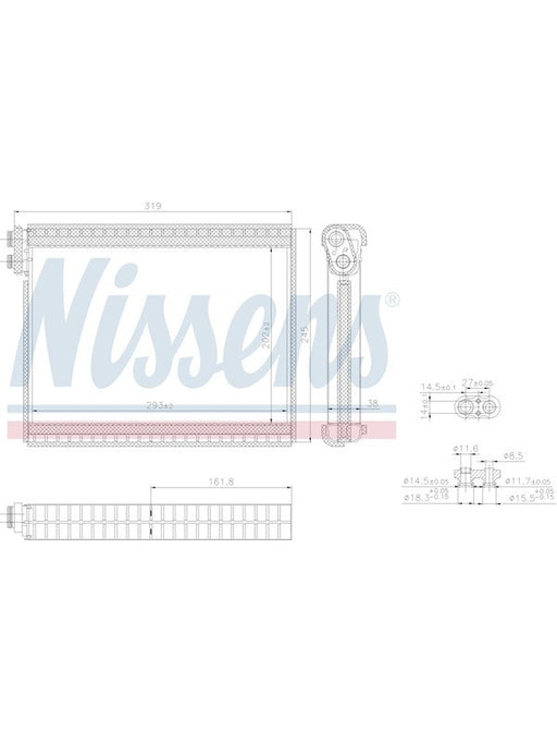 Nissens Evaporator Coil For Land Rover Discovery Series 4, 9/09-7/17 EV6093N Nissens - Micks Gone Bush