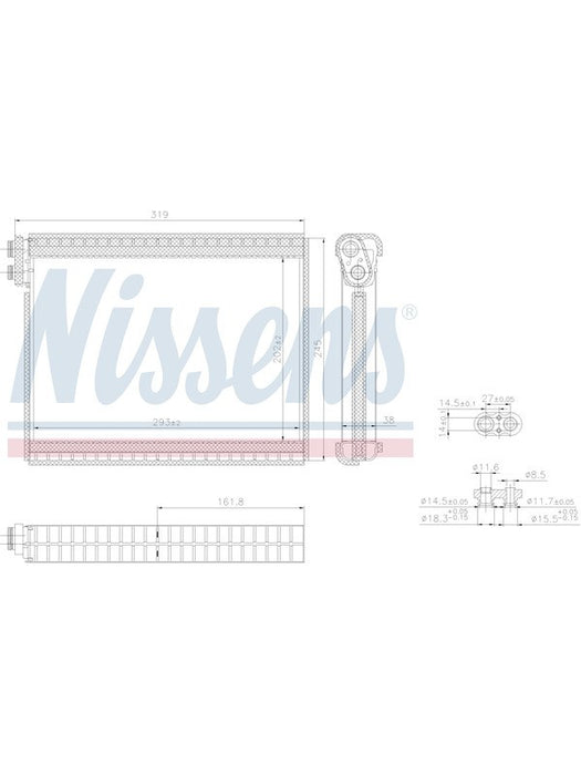 Nissens Evaporator Coil For Land Rover Discovery Series 4, 9/09-7/17 EV6093N Nissens - Micks Gone Bush