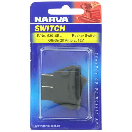 Narva Rocker Switch Off/on Dpst 20A 12V 63010BL SWITCH NARVA - Micks Gone Bush