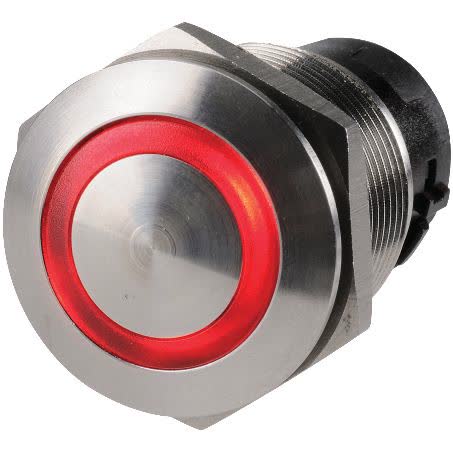 Narva Push Button Switch Off/on Spst Red LED 10A 15V Part No. 60076BL SWITCH NARVA - Micks Gone Bush