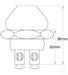 OEX Push Button Switch Off Momentary On Spst 20A 12V Part No. ACX3609BL SWITCH OEX - Micks Gone Bush