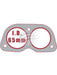 Aunger Exhaust Gasket For Ford Ba 2Port 3 Bolt W/ Cutouts FDG030R-10 Aunger - Micks Gone Bush