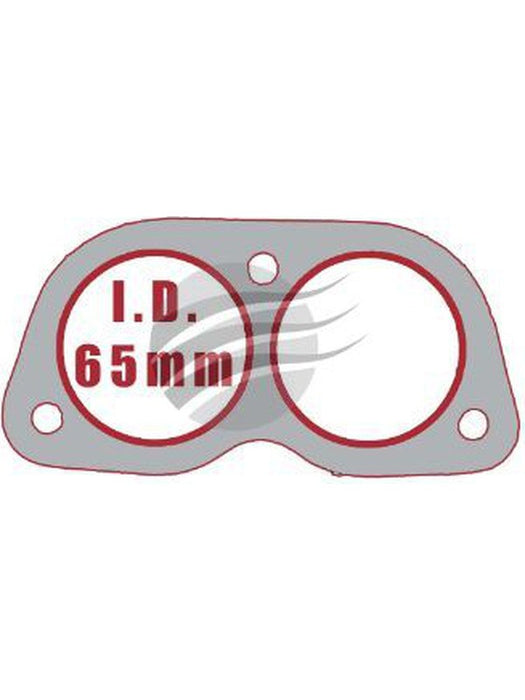 Aunger Exhaust Gasket For Ford BA 2 Port 3 Bolt Performance w/ Cutouts FDG030R Aunger - Micks Gone Bush