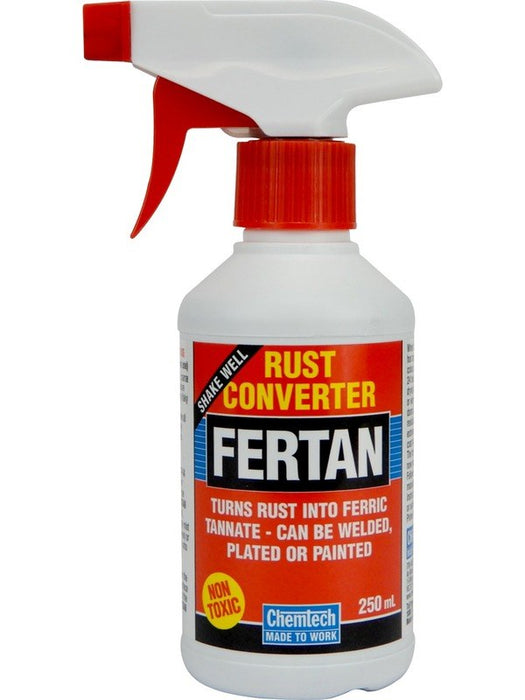 Chemtech Fertan Rust Converter Non Toxic Non Flammable 250ml FER-250M CHEMTECH - Micks Gone Bush
