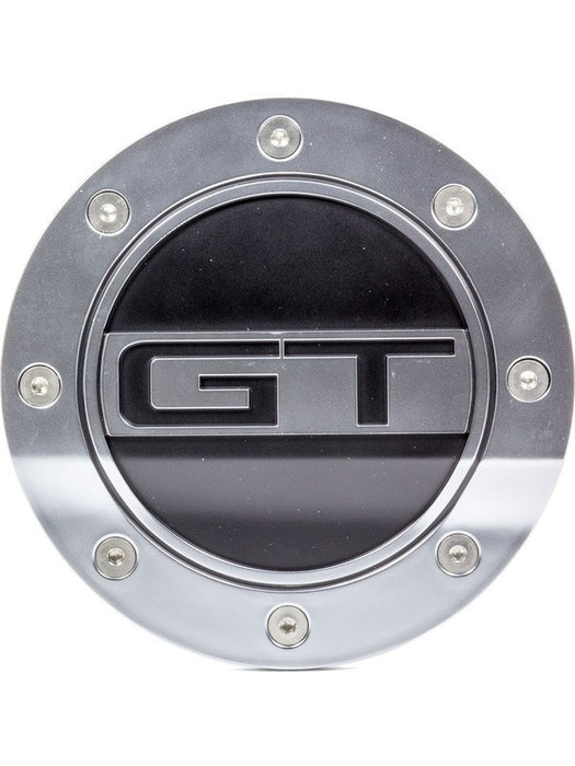 Drake Automotive Group Fuel Door GT Logo Plastic Silver / Bla FR3Z-6640526-GS DRAKE AUTOMOTIVE GROUP - Micks Gone Bush