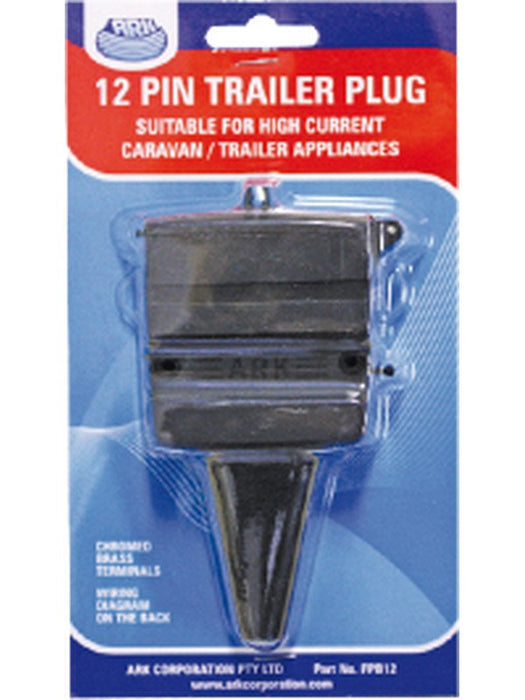 ARK 12 Pin Flat Trailer Socket Plastic Blister Pack FSB12 ARK - Micks Gone Bush