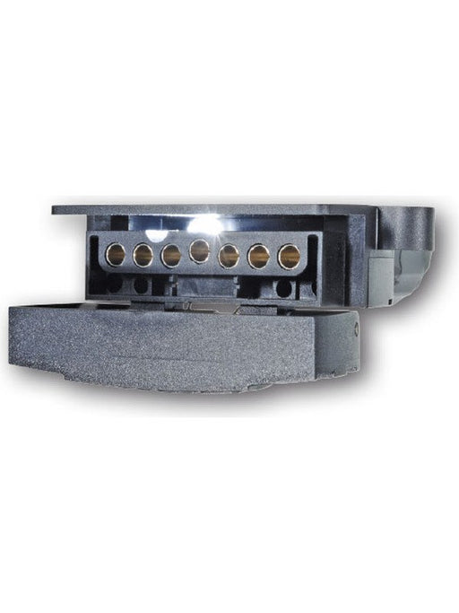 ARK 7 Pin Flat Trailer Socket with LED Light Black Plastic Lid Nite-Lite FSPL7 ARK - Micks Gone Bush