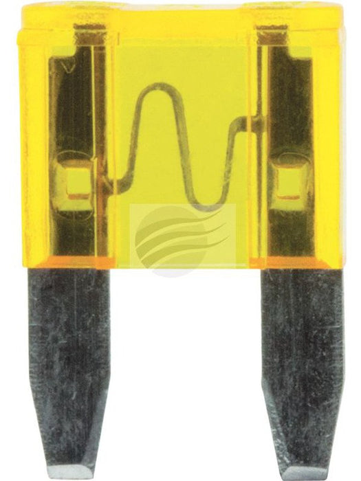 Jaylec Mini Blade Fuse 20Amp Yellow [ref Narva 52720BL] Pack of 10 FU2020-10 Fuses Jaylec - Micks Gone Bush