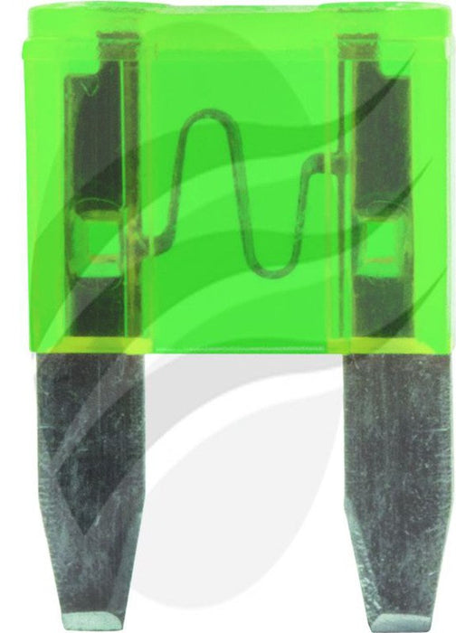 Jaylec Mini Blade Fuse 30Amp Green Pack 10 FU2030-10 Fuses Jaylec - Micks Gone Bush