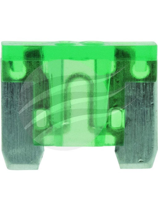 Jaylec Pack 10 Low Profile Mini Fuse 30Amp Green 58 Volt FU2530-10 Fuses Jaylec - Micks Gone Bush