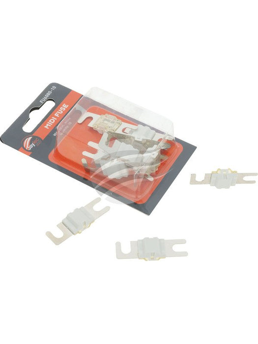 Jaylec Pkt 10 Midi Fuse White 80 Amp 32 VDC FU6080-10 Fuses Jaylec - Micks Gone Bush