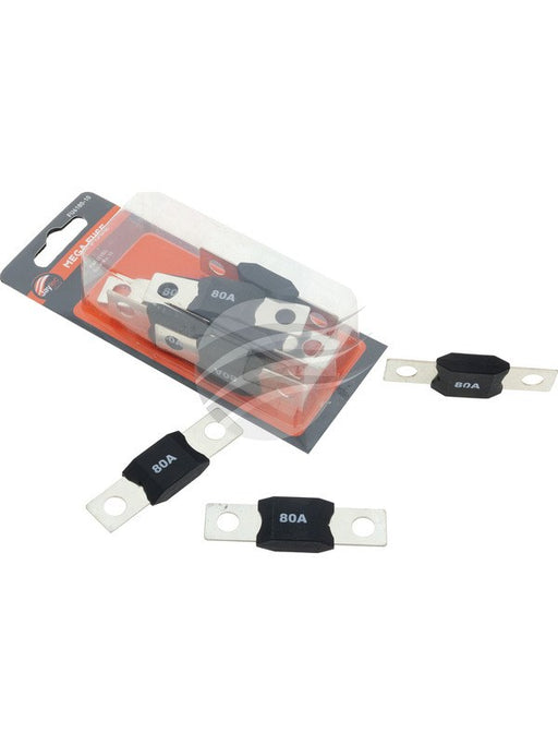 Jaylec Pkt 10 Mega Fuse 80 Amp 32 VDC FU6180-10 Fuses Jaylec - Micks Gone Bush