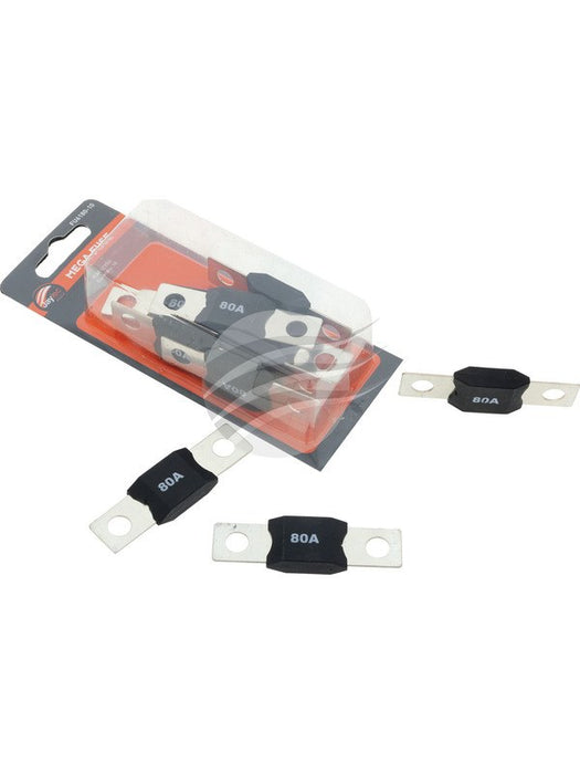 Jaylec Pkt 10 Mega Fuse 80 Amp 32 VDC FU6180-10 Fuses Jaylec - Micks Gone Bush