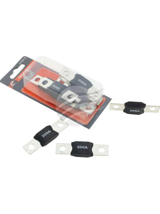 Jaylec Pkt 10 Mega Fuse 200 Amp 32VDC FU6200-10 Fuses Jaylec - Micks Gone Bush
