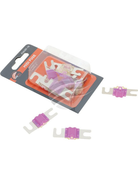 Jaylec Pkt 10 Midi Fuse Violet 200 Am 32 VDC FU6201-10 Fuses Jaylec - Micks Gone Bush