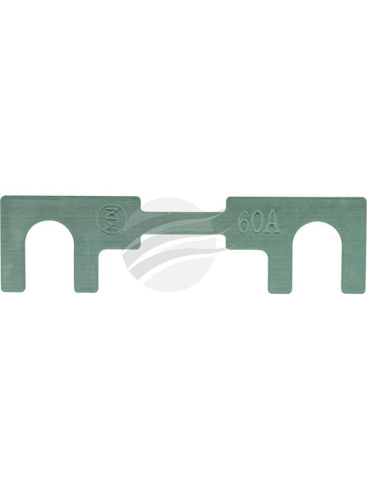 Jaylec Pack 1 Metal Fuse Strip 60Amp 36 Volt 41mm X 11mm FU7060 Fuses Jaylec - Micks Gone Bush