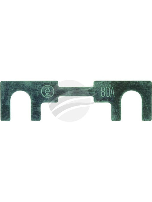 Jaylec Pack 1 Metal Fuse Strip 80Amp 36 Volt 41mm X 11mm FU7080 Fuses Jaylec - Micks Gone Bush