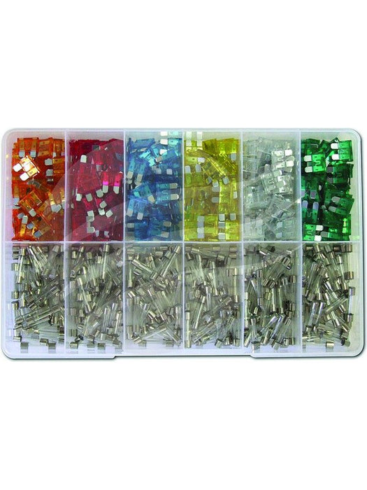 Jaylec Fuse Assortment Kit 600pcs Blade & Glass Fuses [ref Narva 52020] FU9502 Fuses Jaylec - Micks Gone Bush