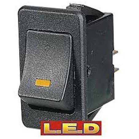 Narva Rocker Switch Off/on Dpst Green LED 20A 12V Part No. 63022BL SWITCH NARVA - Micks Gone Bush