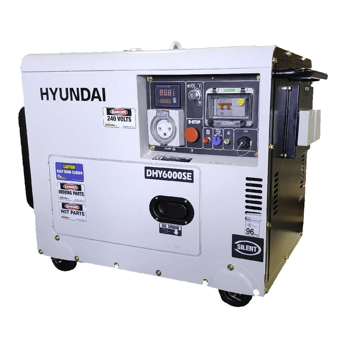 Hyundai DHY6000SERS 6.5kVA Diesel Generator with Remote Start Business & Industrial Genelite    - Micks Gone Bush