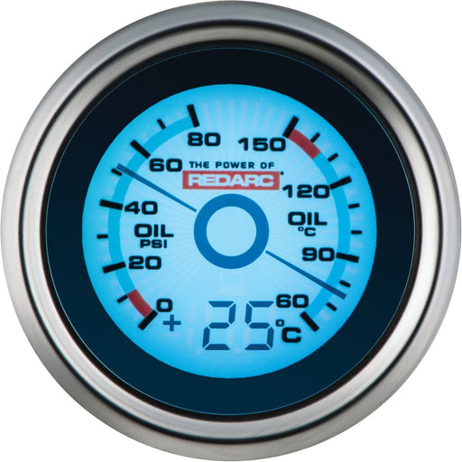 G52-POT gauge monitors oil pressure and temperature  Redarc    - Micks Gone Bush