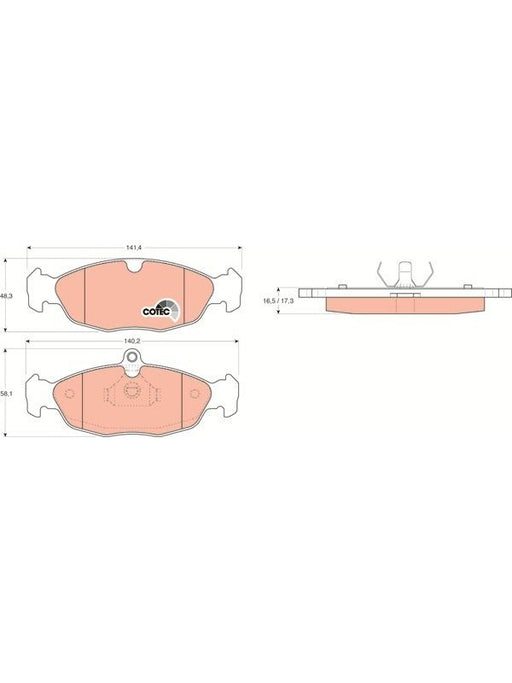 TRW DTEC Brake Pads GDB1040DT TRW - Micks Gone Bush