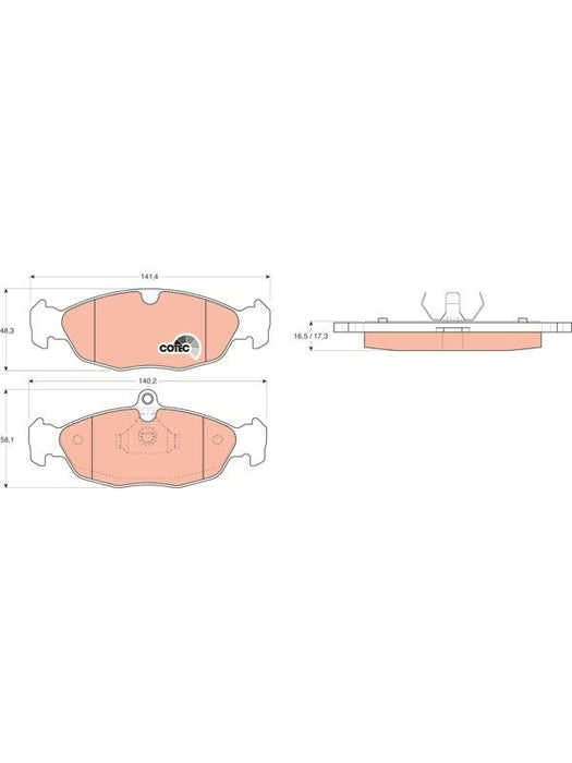TRW DTEC Brake Pads GDB1040DT TRW - Micks Gone Bush